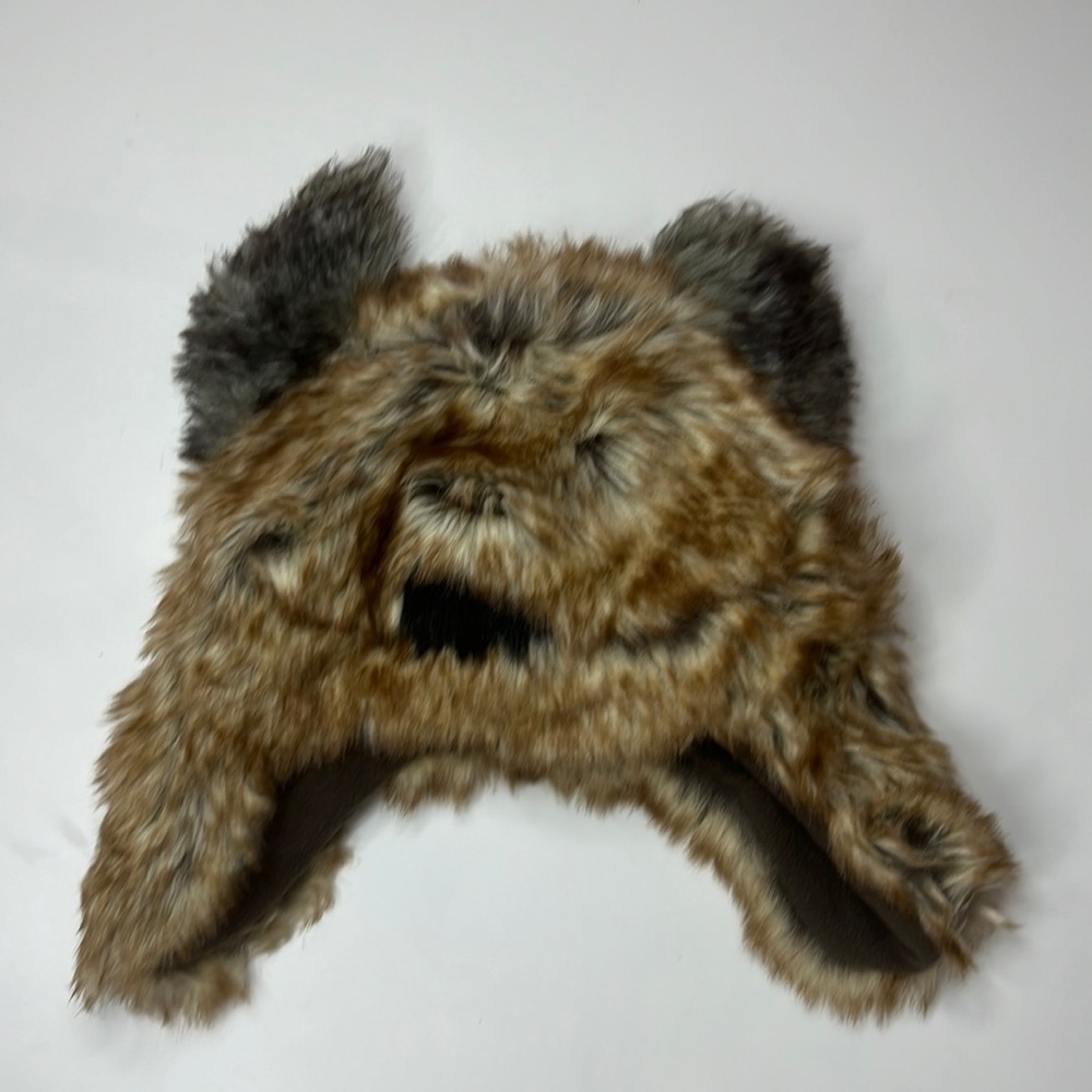 Baby Gap Size XS/S Shaggy Bear Hat Ears Trapper Hat Winter Animals